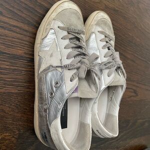 Silver Golden Goose BARELY WORN